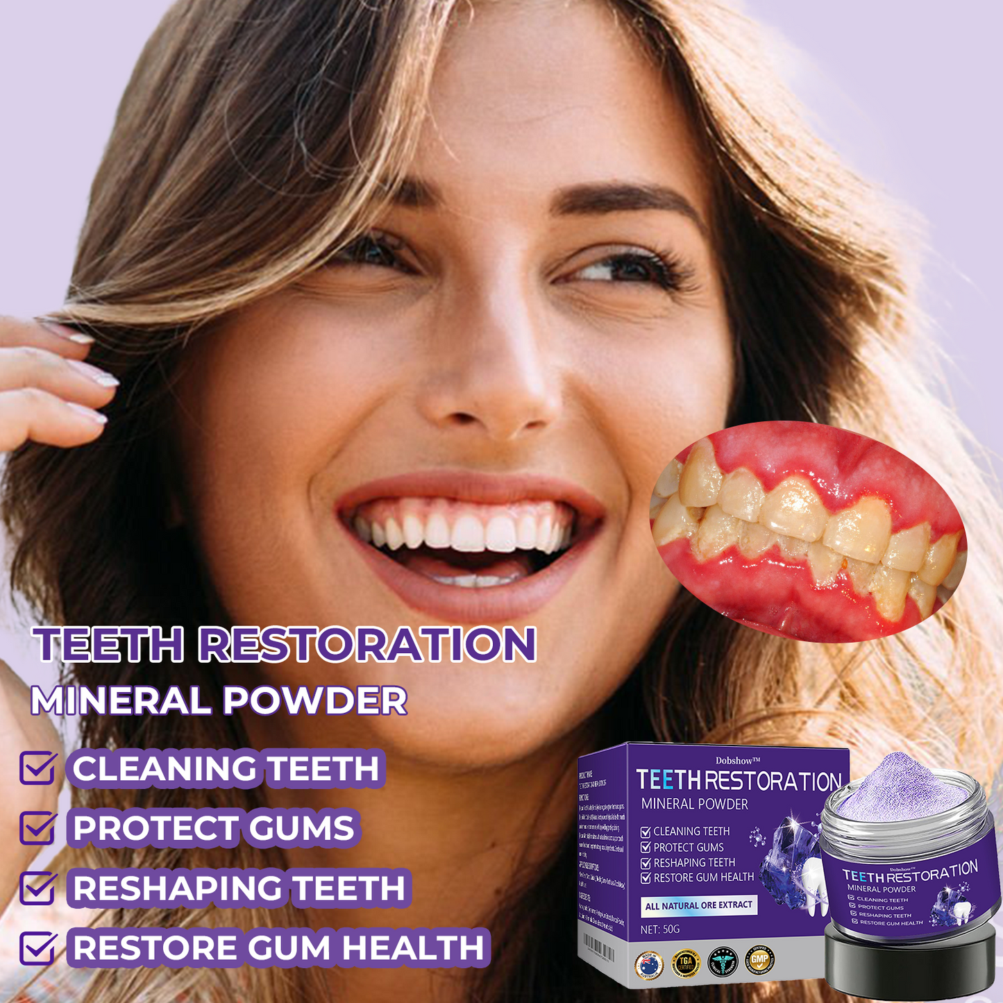 š¦·Dobshow⢠Dental Repair Mineral Powder >> š„Buy 1 Get 1 Freeš„