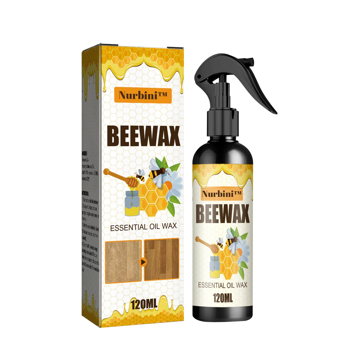 Nurbini™ Natural Ingredients Furniture Beeswax Spray🔥Hot Sale(Cleaning Set for FREE)🔥