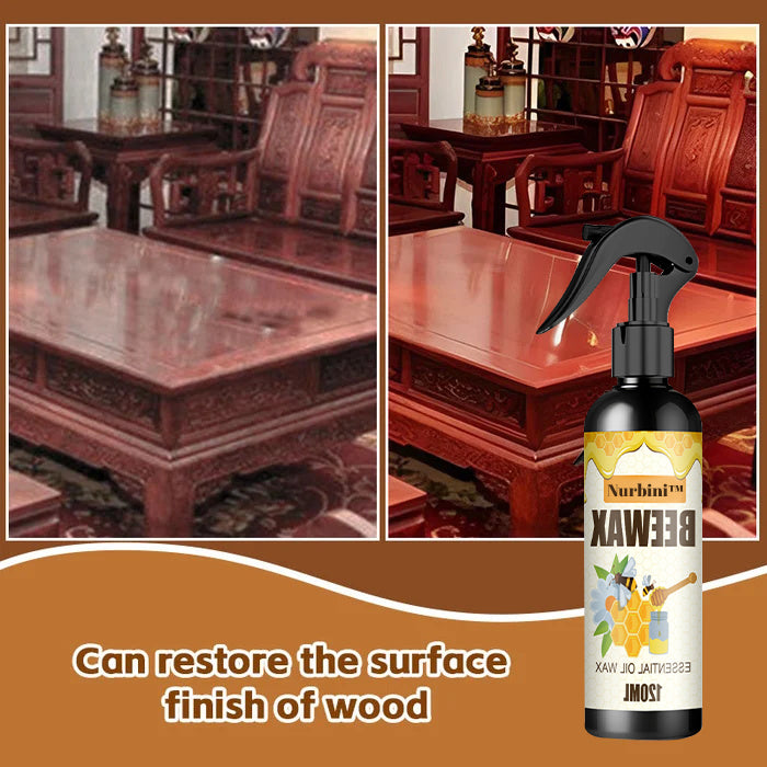 Nurbini™ Natural Ingredients Furniture Beeswax Spray🔥Hot Sale(Cleaning Set for FREE)🔥
