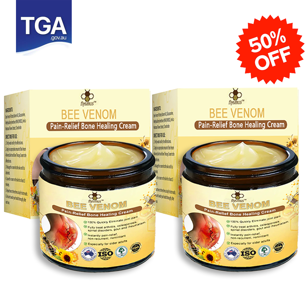 ✅Official Store: Dobshow™ Bee-Venom Pain-Relief Bone Healing Cream👨⚕️Orthopaedic Association(AOA) Approved (Reducing joint swelling, pain, stiffness, redness, warmth, soreness, and joint fatigue)