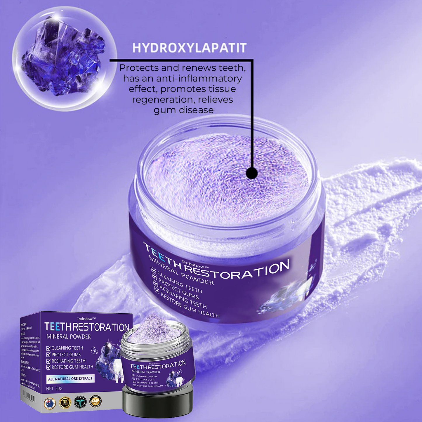 š¦·Dobshow⢠Dental Repair Mineral Powder >> š„Buy 1 Get 1 Freeš„