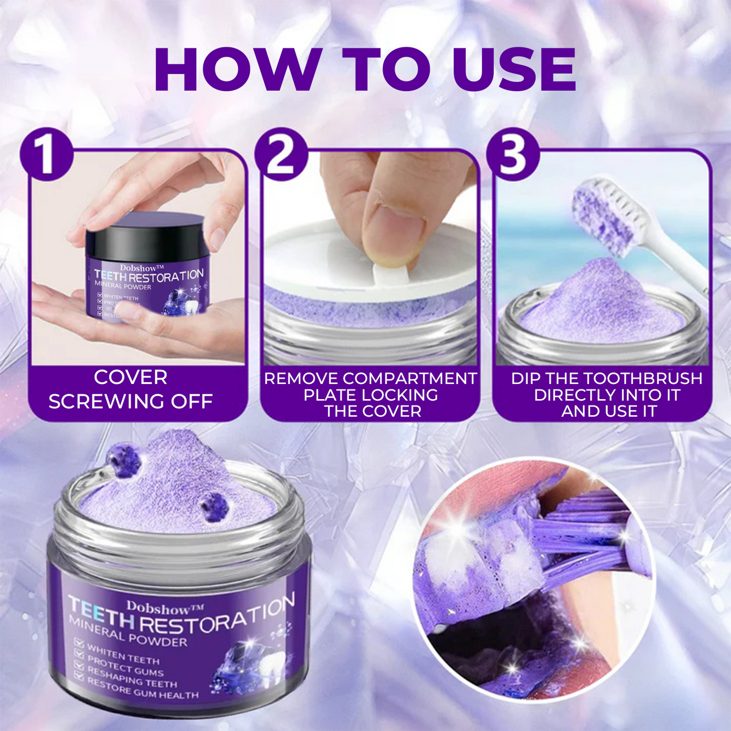 š¦·Dobshow⢠Dental Repair Mineral Powder >> š„Buy 1 Get 1 Freeš„