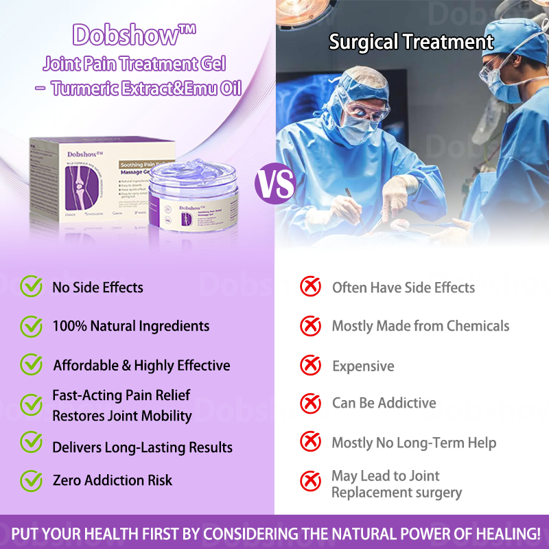 Dobshow™ Joint Pain Treatment Gel – Turmeric Extract&Emu Oil 👨⚕️𝑨𝒖𝒔𝒕𝒓𝒂𝒍𝒊𝒂𝒏 𝑶𝒔𝒕𝒆𝒐𝒑𝒂𝒕𝒉𝒊𝒄 𝑨𝒔𝒔𝒐𝒄𝒊𝒂𝒕𝒊𝒐𝒏 (𝑨𝑶𝑨)𝑨𝒑𝒑𝒓𝒐𝒗𝒆𝒅