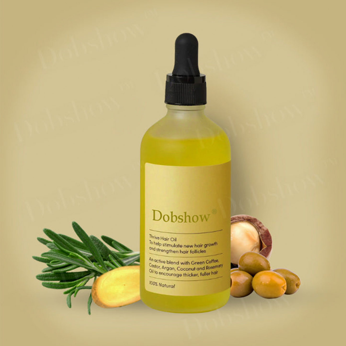Dobshow® Rosemary Hair Growth Serum (Promotes Fuller Hair, Beard & Brows) >> ✅75%OFF