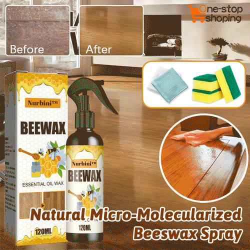 Nurbini™ Natural Ingredients Furniture Beeswax Spray🔥Hot Sale(Cleaning Set for FREE)🔥