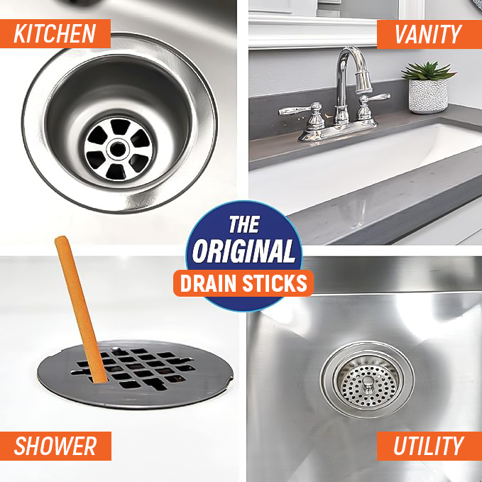 (✨Hot Sale Now) Dobshow™ 12/set Pipe Cleaning Sticks Oil Decontamination Kitchen Toilet Bathtub Drain Cleaneer