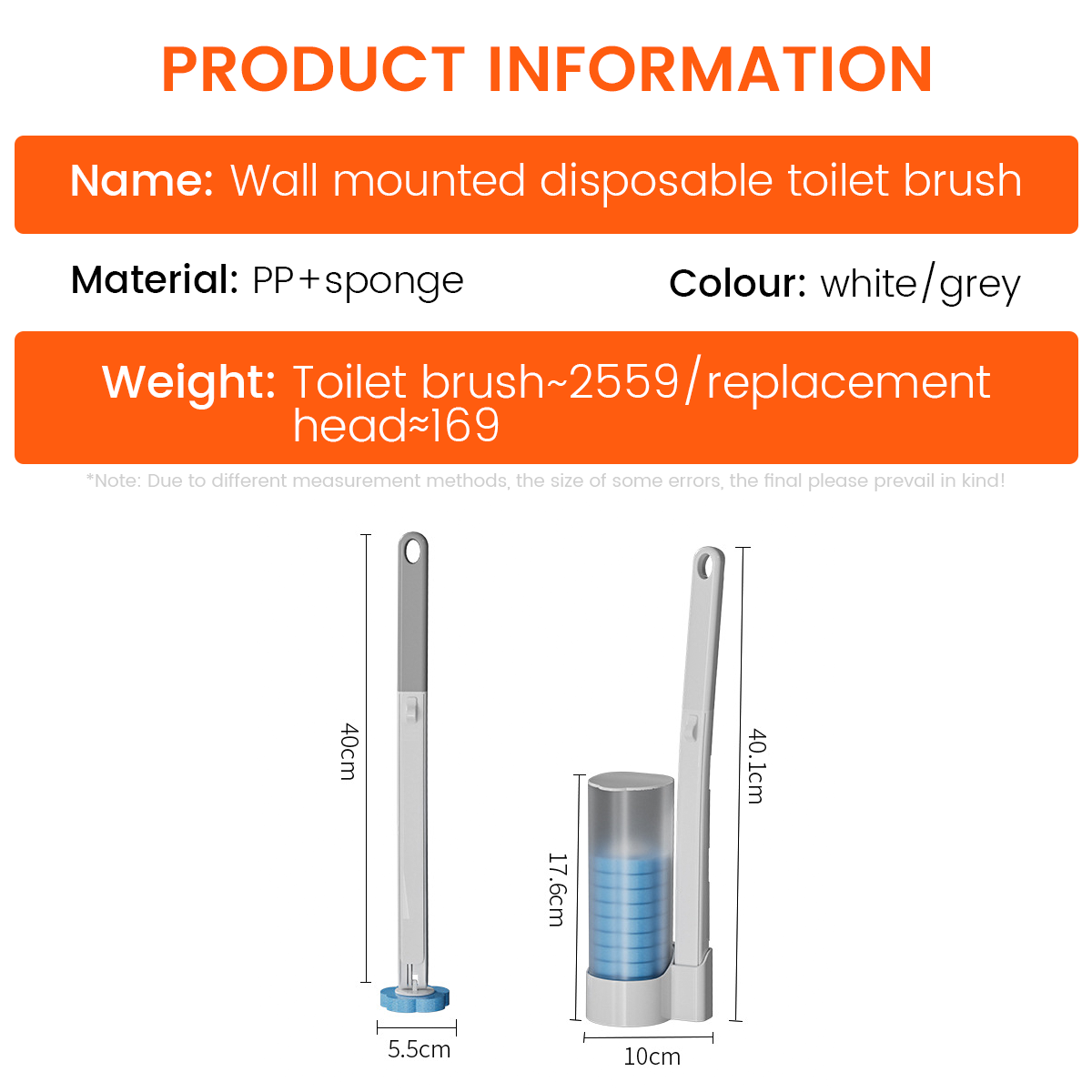 Nurbini™ Eco-Friendly Bathroom Toilet Replacement Cleaning Brush💧