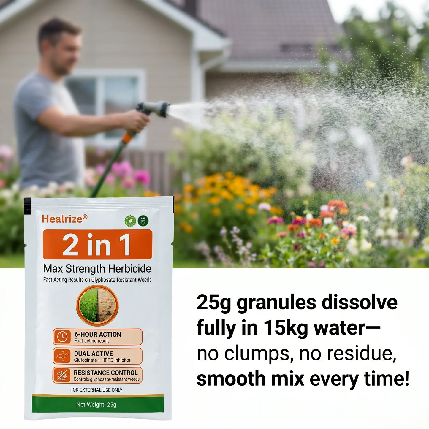 ⚡𝐎𝐟𝐟𝐢𝐜𝐢𝐚𝐥 𝐀𝐔 𝐒𝐭𝐨𝐫𝐞 | Healrize® 2-𝖎𝖓-1 Max Strength Herbicide: Fast Acting Results on Glyphosate-Resistant Weeds