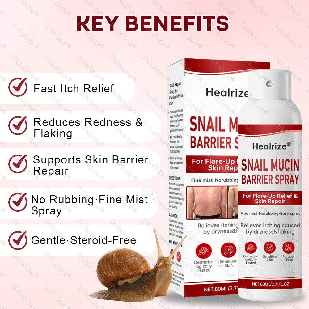 🔥𝙈𝙖𝙧𝙘𝙝 𝙎𝙥𝙚𝙘𝙞𝙖𝙡 𝙊𝙛𝙛𝙚𝙧𝙨 | Healrize® Snail Mucin Barrier Spray for Flare-Up Relief & Skin Repair