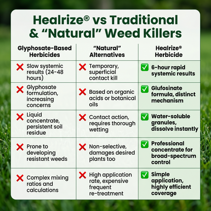 Healrize® 2-in-1 Max Strength Herbicide: Fast Acting Results on Glyphosate-Resistant Weeds