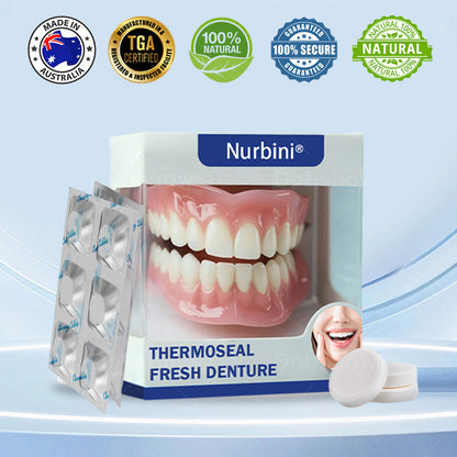 Nurbini® ThermoSeal Fresh Denture - ✅ Clinically proven to completely solve denture slippage and discomfort!