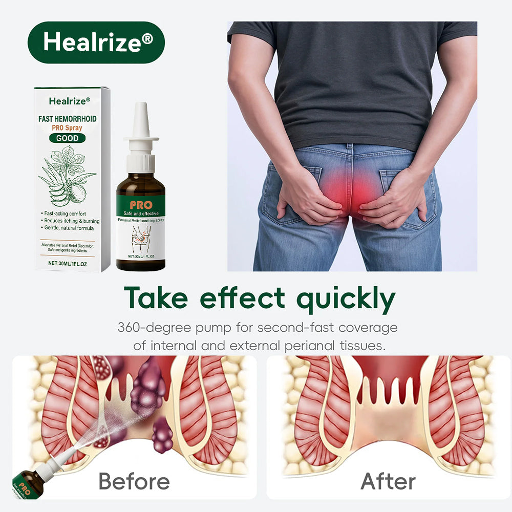 🔥LIMITED SPECIAL OFFER🔥Healrize®🌿 Fast Hemorrhoid PRO Spray