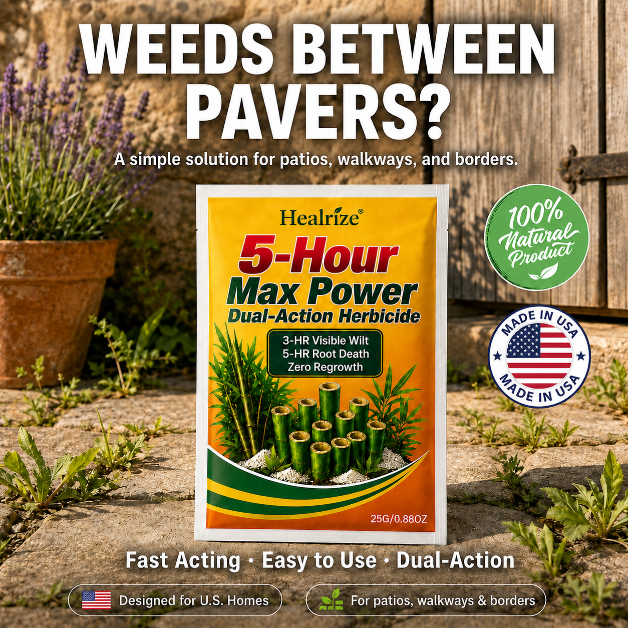 🌱Healrize® 5-Hour Max Power Dual-Action Herbicide