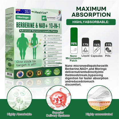 🇦🇺 𝐎𝐟𝐟𝐢𝐜𝐢𝐚𝐥  𝐒𝐭𝐨𝐫𝐞 | 🧑‍⚕️🩺 𝐇𝐞𝐚𝐥𝐫𝐢𝐳𝐞® 𝐌𝐨𝐫𝐢𝐧𝐠𝐚 · 𝐁𝐞𝐫𝐛𝐞𝐫𝐢𝐧𝐞 × 𝐍𝐀𝐃+ 𝟏𝟎-𝐢𝐧-𝟏 𝐀𝐝𝐯𝐚𝐧𝐜𝐞𝐝 𝐍𝐚𝐧𝐨 𝐌𝐢𝐜𝐫𝐨𝐧𝐞𝐞𝐝𝐥𝐞 𝐏𝐚𝐭𝐜𝐡 — 𝐎𝐧𝐜𝐞 𝐃𝐚𝐢𝐥𝐲, 𝐕𝐢𝐬𝐢𝐛𝐥𝐞 𝐑𝐞𝐬𝐮𝐥𝐭𝐬 𝐢𝐧 𝟕 𝐃𝐚𝐲𝐬