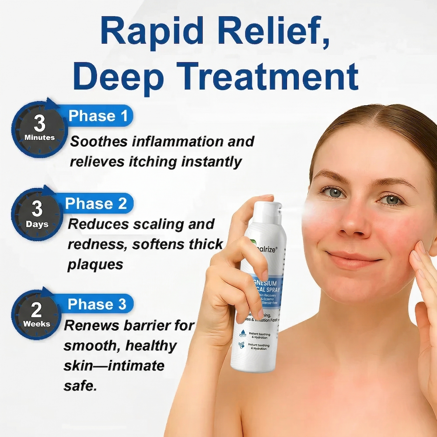 ✅ Official Store | Healrize® Magnesium Botanical Spray – Advanced Skin Recovery for Psoriasis & Eczema | Rapid Soothing, Steroid-Free