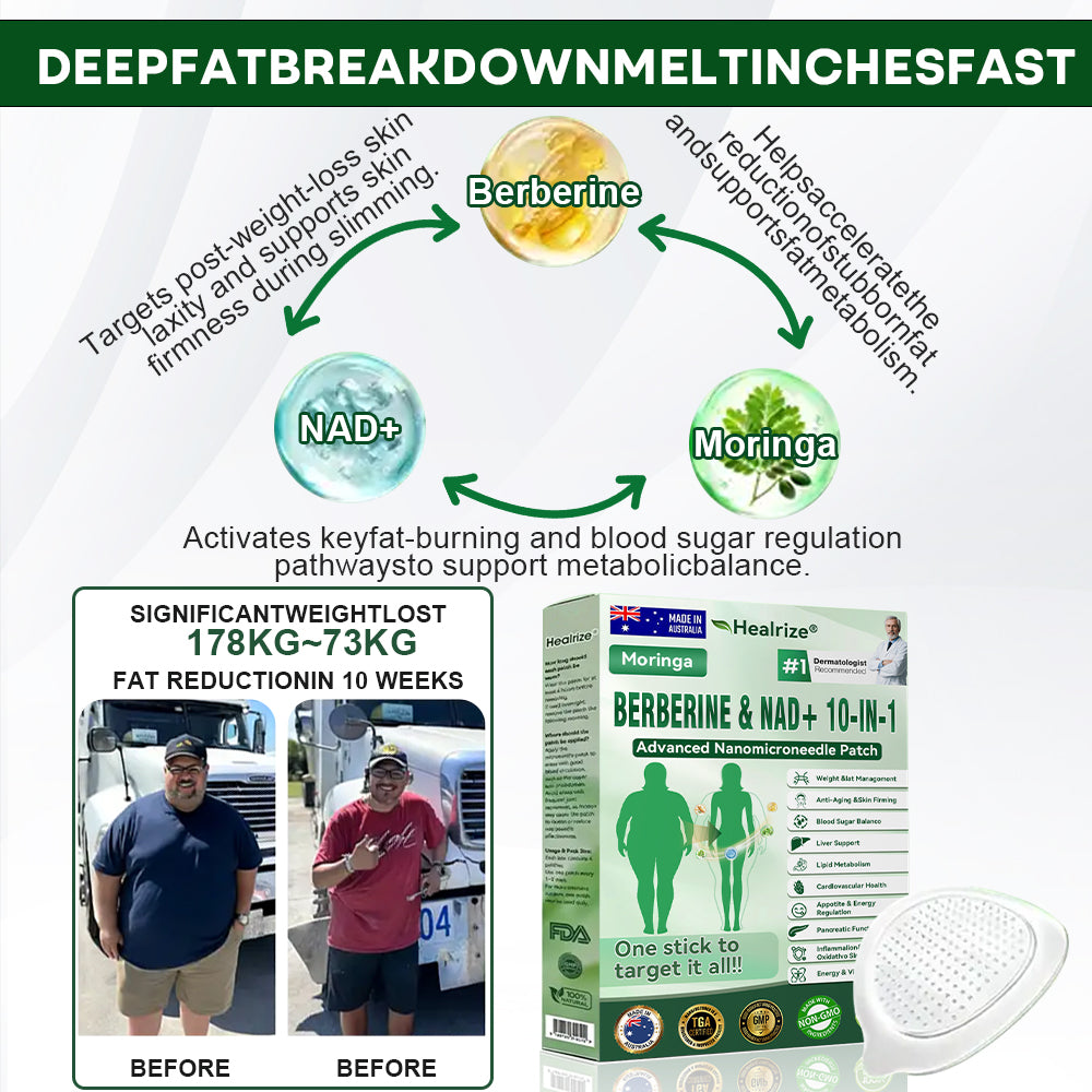 🇦🇺 𝐎𝐟𝐟𝐢𝐜𝐢𝐚𝐥  𝐒𝐭𝐨𝐫𝐞 | 🧑‍⚕️🩺 𝐇𝐞𝐚𝐥𝐫𝐢𝐳𝐞® 𝐌𝐨𝐫𝐢𝐧𝐠𝐚 · 𝐁𝐞𝐫𝐛𝐞𝐫𝐢𝐧𝐞 × 𝐍𝐀𝐃+ 𝟏𝟎-𝐢𝐧-𝟏 𝐀𝐝𝐯𝐚𝐧𝐜𝐞𝐝 𝐍𝐚𝐧𝐨 𝐌𝐢𝐜𝐫𝐨𝐧𝐞𝐞𝐝𝐥𝐞 𝐏𝐚𝐭𝐜𝐡 — 𝐎𝐧𝐜𝐞 𝐃𝐚𝐢𝐥𝐲, 𝐕𝐢𝐬𝐢𝐛𝐥𝐞 𝐑𝐞𝐬𝐮𝐥𝐭𝐬 𝐢𝐧 𝟕 𝐃𝐚𝐲𝐬