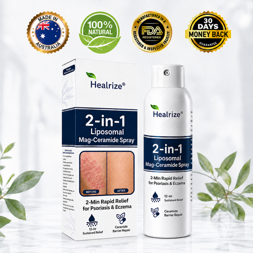 🔥56K+SOLD🔥Healrize® 2-in-1 Liposomal Mag-Ceramide Spray | 2-Min Rapid Relief for Psoriasis & Eczema (Full Body & Intimate Safe)
