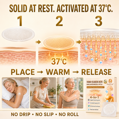 🔥Healrize® 4-in-1 Thermo-Volumizing Matrix · Nano Microneedle Patch