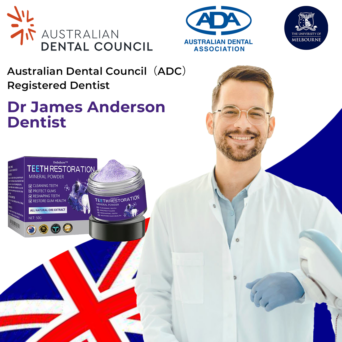 🦷Dobshow™ Dental Repair Mineral Powder >> 🔥Buy 1 Get 1 Free🔥