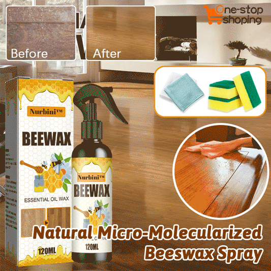 Nurbini™ Natural Ingredients Furniture Beeswax Spray🔥Hot Sale（Cleaning Set for FREE）🔥