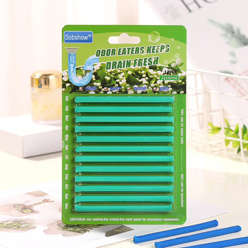 (✨Hot Sale Now) Dobshow™ 12/set Pipe Cleaning Sticks Oil Decontamination Kitchen Toilet Bathtub Drain Cleaneer