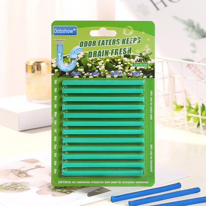 (✨Hot Sale Now) Dobshow™ 12/set Pipe Cleaning Sticks Oil Decontamination Kitchen Toilet Bathtub Drain Cleaneer